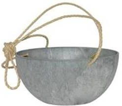 Plantenwinkel.nl Artstone fiona hanging basket grijs