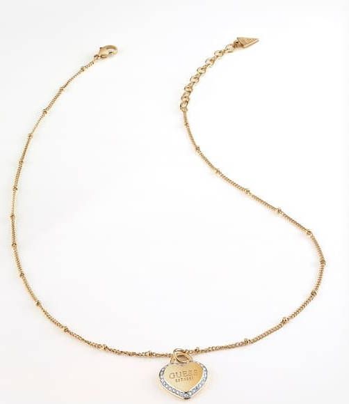 Guess Kettingen Necklace Fine Heart JUBN01420JWYGT Goudkleurig