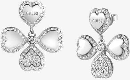 Guess Oorbellen Earrings Fine Heart JUBE01423JWRHT Zilverkleurig