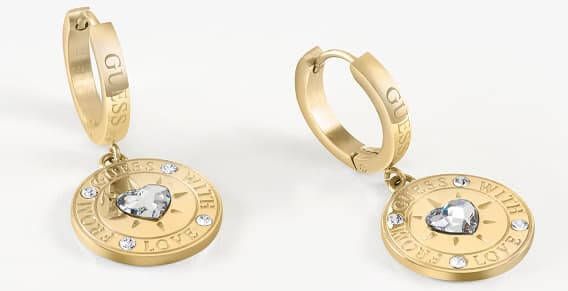 Guess Oorbellen UBE70027 Oorbellen From With Love Goudkleurig