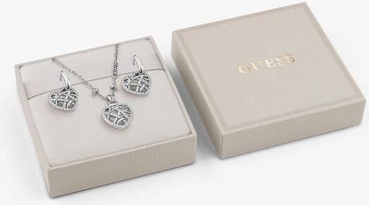 Guess Ketting En Oorbellen"Heart Cage" Box