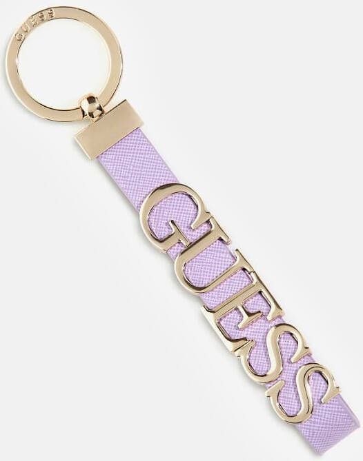 Guess Sleutelhanger Saffiano Logo Opschrift