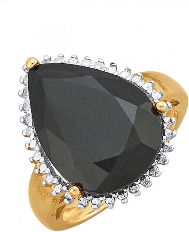 KLiNGEL Damesring met saffier Goudkleur