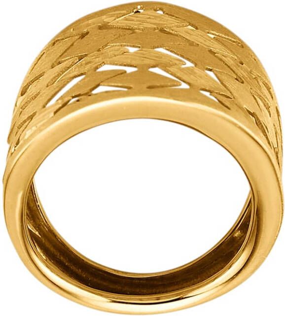 KLiNGEL Damesring van 9 kt. Goudkleur