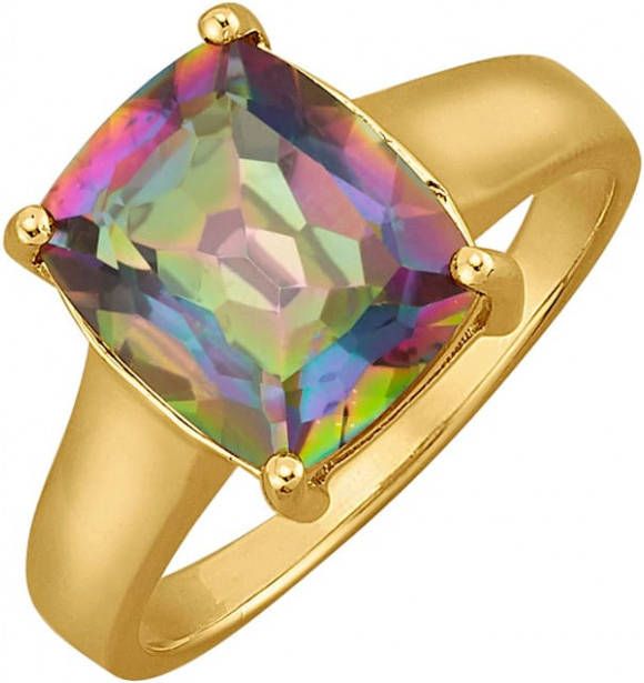 KLiNGEL Damesring van echt zilver Goudkleur