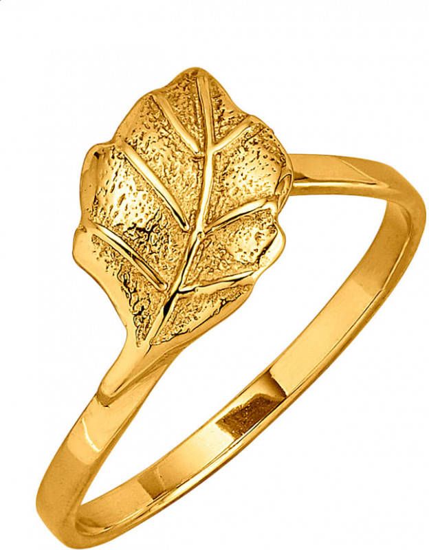 KLiNGEL Ring Blad 9 kt. Geelgoudkleur