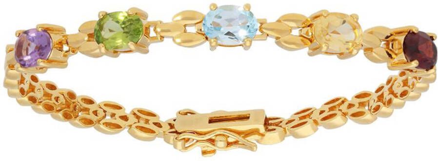 Armband in geelgoudkleurig lila lichtgroen lichtblauw geel rood van Firetti