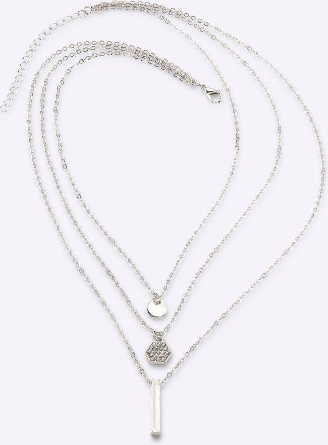 Collier in zilverkleur van heine