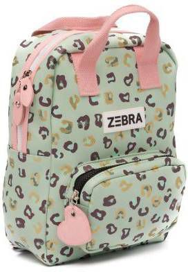 Zebra Trends Girls Rugzak S Vierkant leo mint & gold Kindertas