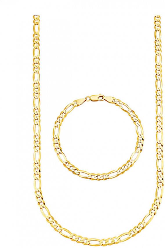 KLiNGEL 2 delige sieradenset van verguld zilver Geelgoudkleur