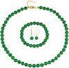 KLiNGEL 3 delige sieradenset van jade Goudkleur online kopen