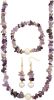KLiNGEL 3 delige sieradenset met amethist Multicolor online kopen