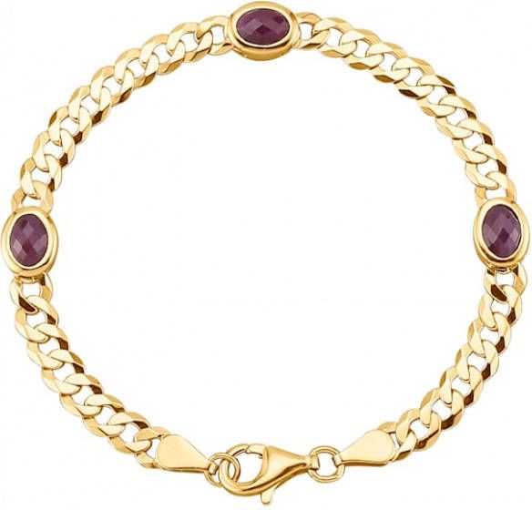 KLiNGEL Armband met robijnen Rood