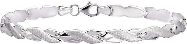 KLiNGEL Armband van echt zilver, 19 cm Zilverkleur