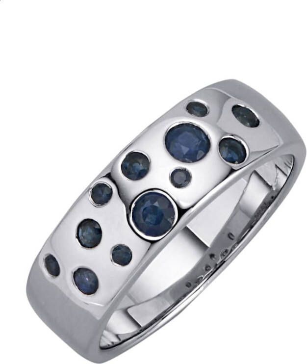 KLiNGEL Damesring met saffieren Blauw