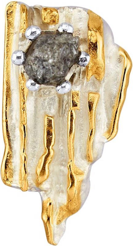 KLiNGEL Hanger met ruwe diamant Zilverkleur