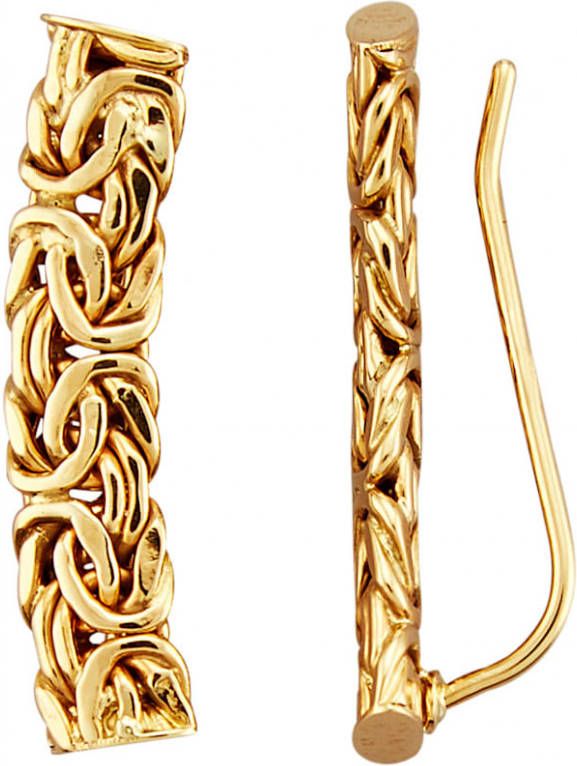 KLiNGEL Oorklemmetjes van 9 kt. Geelgoudkleur