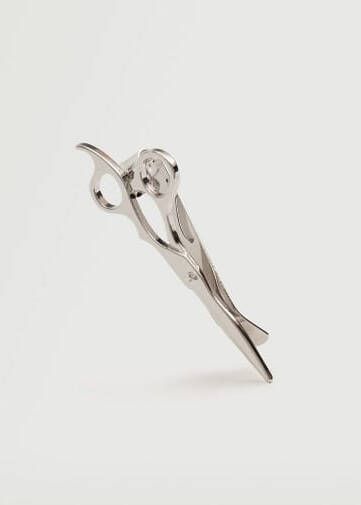 mango man Metalen broche schaar
