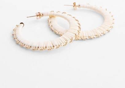 Mango Raffia oorringen