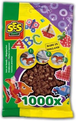 SES Creative Strijkkralen 1000 Kralen Donkerbruin