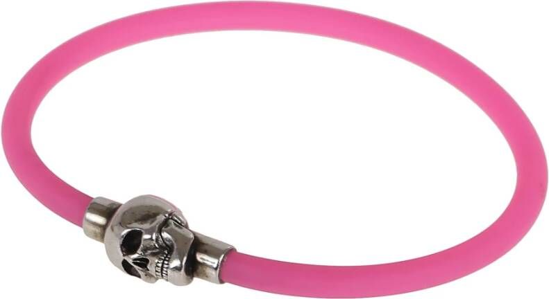 alexander mcqueen Rubber Cord Skull BR , Roze, Heren