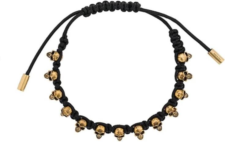 alexander mcqueen Skull Fridship armband , Zwart, Heren