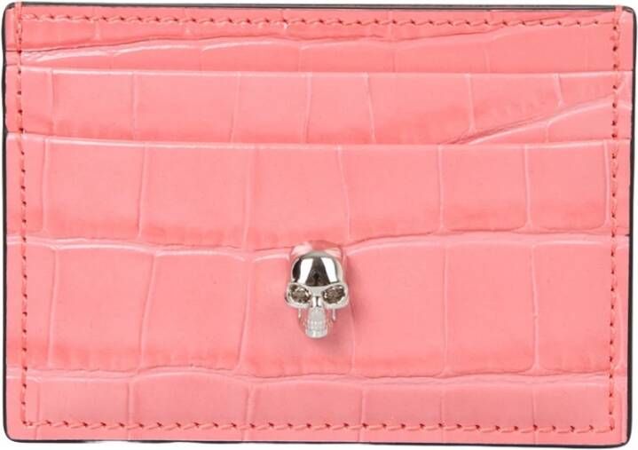 alexander mcqueen Lederen kaarthouder , Roze, Dames