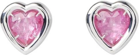 Ambush Hart Stone oorbellen , Roze, Dames