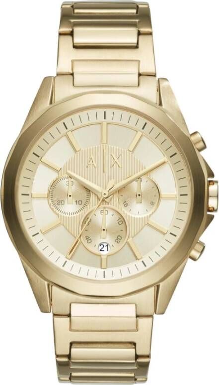 Armani Exchange horloge Drexler AX2602 goudkleur