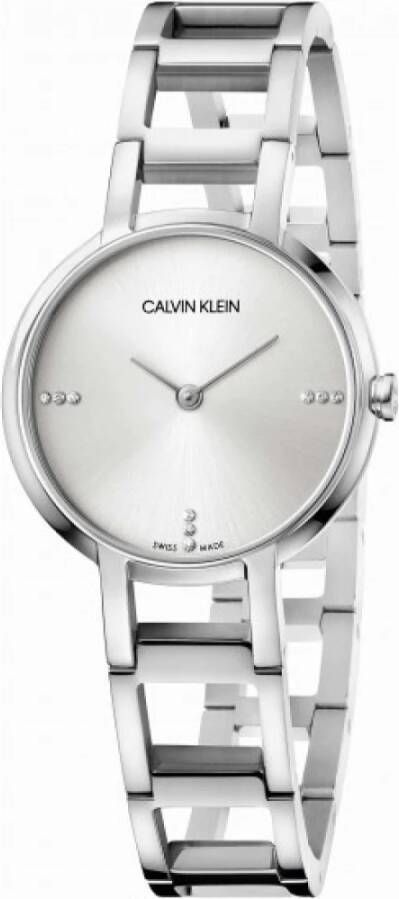 Calvin Klein Vrouw kijk alleen maar tijd proost , Grijs, Dames