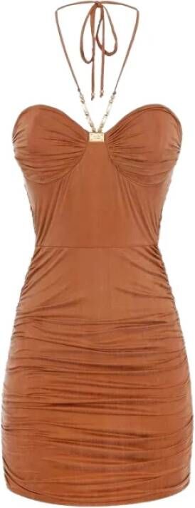 Elisabetta Franchi Casual kleedjes Bruin Dames