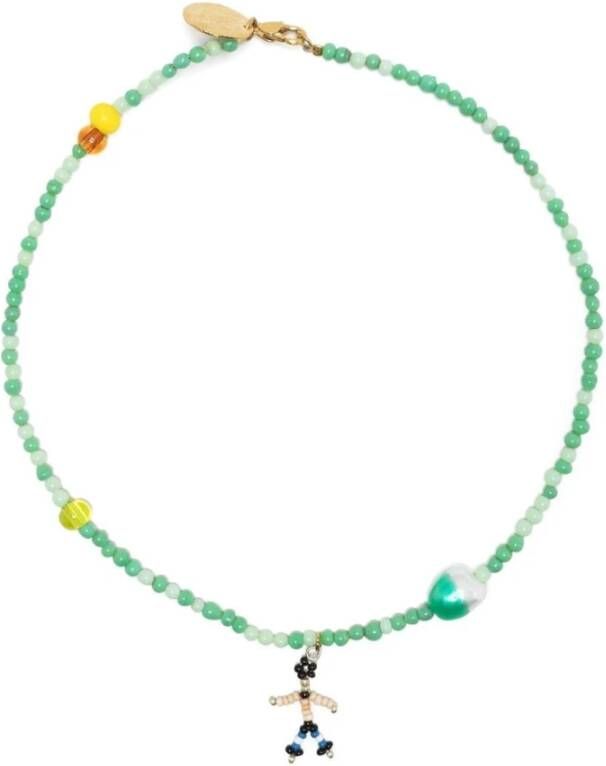 Forte kralen ketting , Groen, Dames