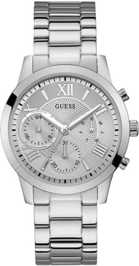 Guess Horloges Watch Solar W1070L1 Zilverkleurig