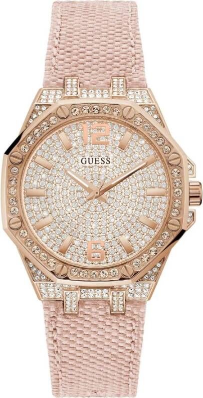 Guess Analoog Horloge Met Kristallen