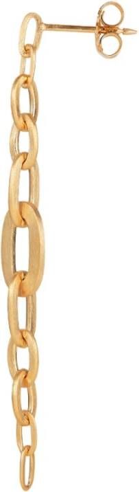 Jane Kønig Rij | Ketting oorbel | Gouden vergulde enkele oorbel , Geel, Dames