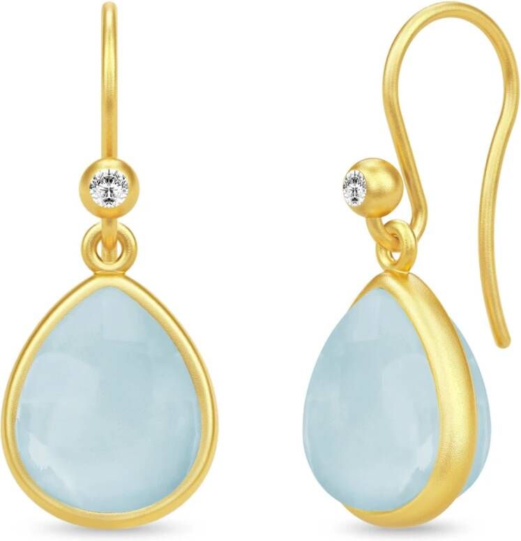 Julie Sandlau Paloma oorbellen , Blauw, Dames