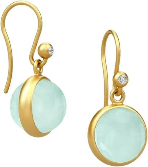 Julie Sandlau Prime oorbellen , Blauw, Dames