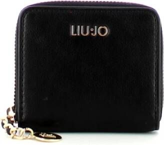 Liu Jo Kleine rits rond portemonnee , Zwart, Dames