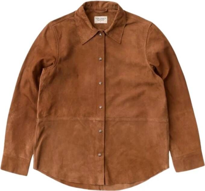 Nudie Jeans Longsleeve shirts Bruin Dames