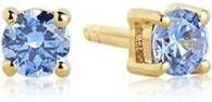 Sif Jakobs Oorbellen prinses piccolo rond , Blauw, Dames