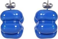 Sunnei Puffy oorbellen met een blauwe afwerking . Ideaal om de look exclusief te maken Sunnei, Blauw, Dames