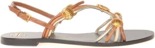 TORY BURCH Capri Sandals , Bruin, Dames