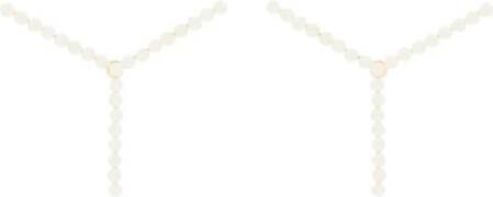 Y/Project Y project y maxi earrings , Wit, Dames