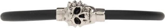 alexander mcqueen Armband met schedelmotief , Zwart, Heren