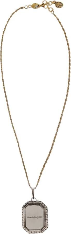 alexander mcqueen Br Plaat Med Cameo ketting , Geel, Dames