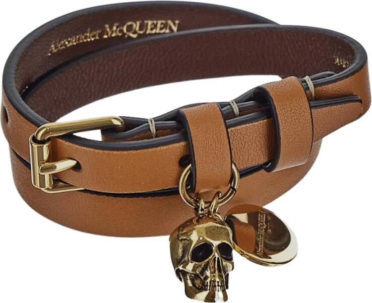alexander mcqueen Bracelets , Beige, Dames