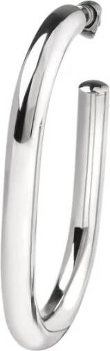 alexander mcqueen Enkele hoepel oorrang in zilveren br , Grijs, Dames