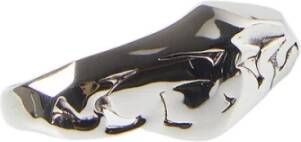 alexander mcqueen Gesmolten ketting dubbele ring , Grijs, Heren