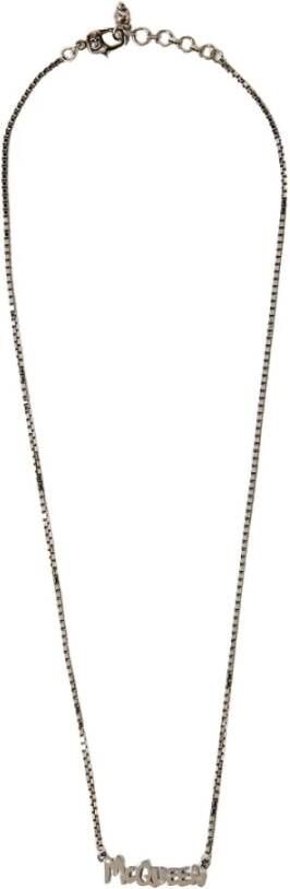 alexander mcqueen Graffiti go hanger ketting , Wit, Heren
