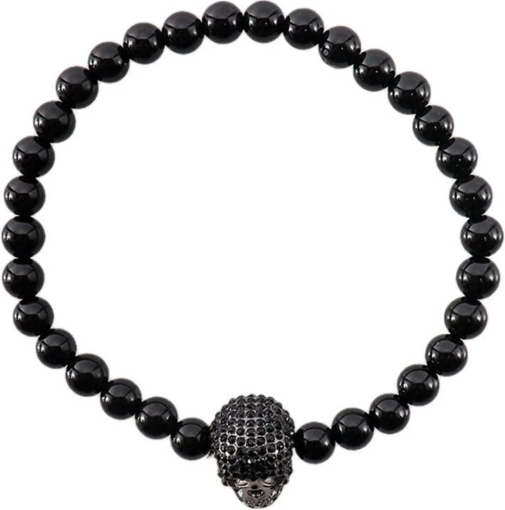 alexander mcqueen Men Accessories Bracelets Black Ss23 , Zwart, Heren